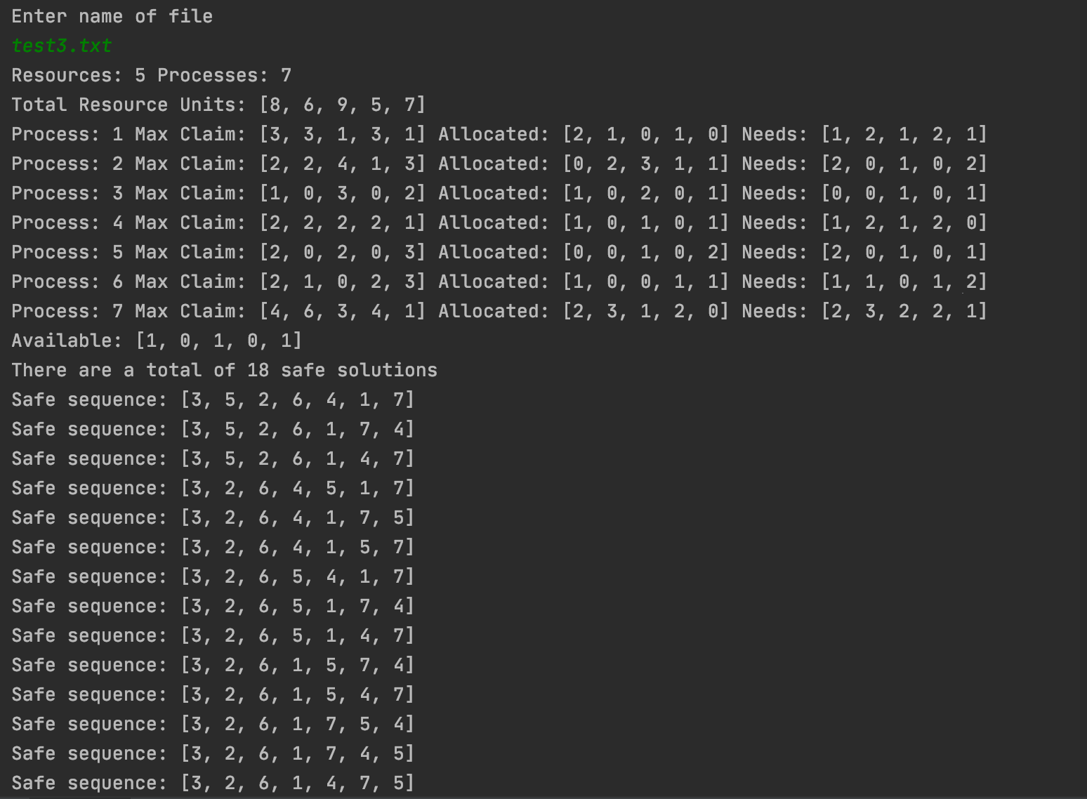 GitHub friedunit/bankers_algorithm Banker's Algorithm for resource